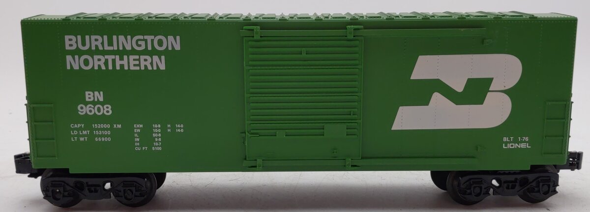 Lionel 6-9608 O Gauge Burlington Northern Hi-Cube Boxcar LN/Box