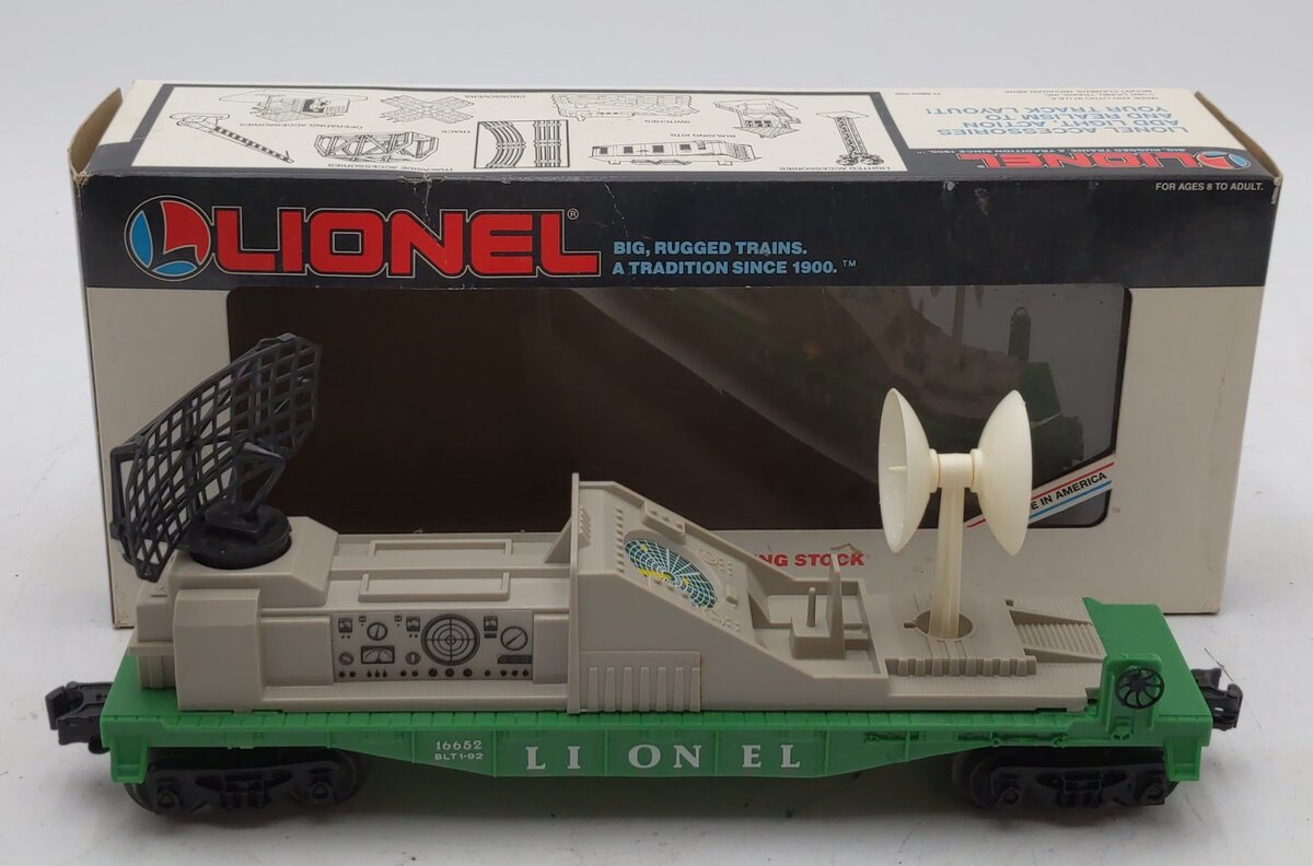 Lionel 6-16652 O Gauge Operating Radar Car LN/Box