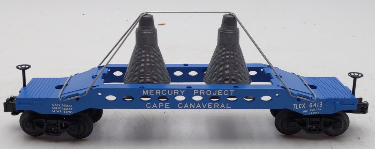 Lionel 6-26026 O Gauge PWC Mercury Capsule Carrying Car #6413 LN/Box
