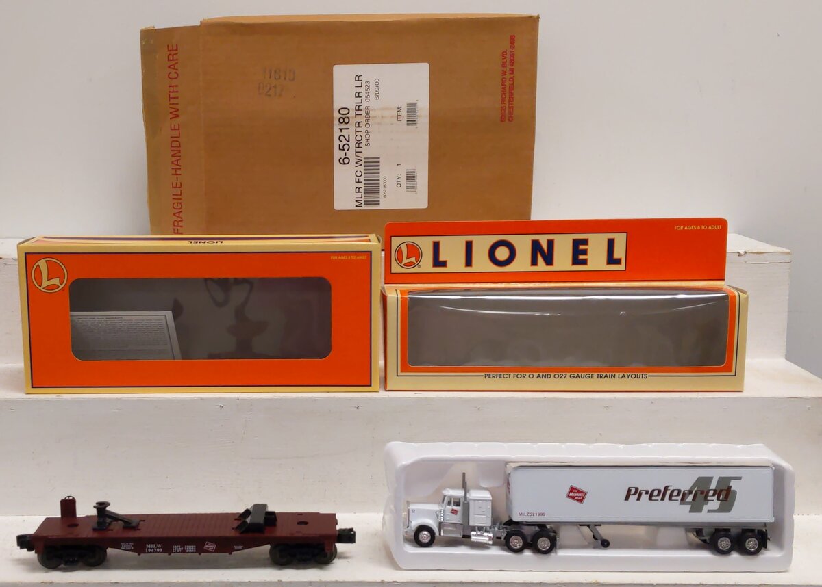 Lionel 6-52180 O Gauge Milwaukee Road Flatcar #194799 NIB