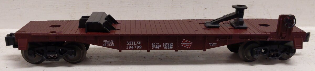 Lionel 6-52180 O Gauge Milwaukee Road Flatcar #194799 NIB