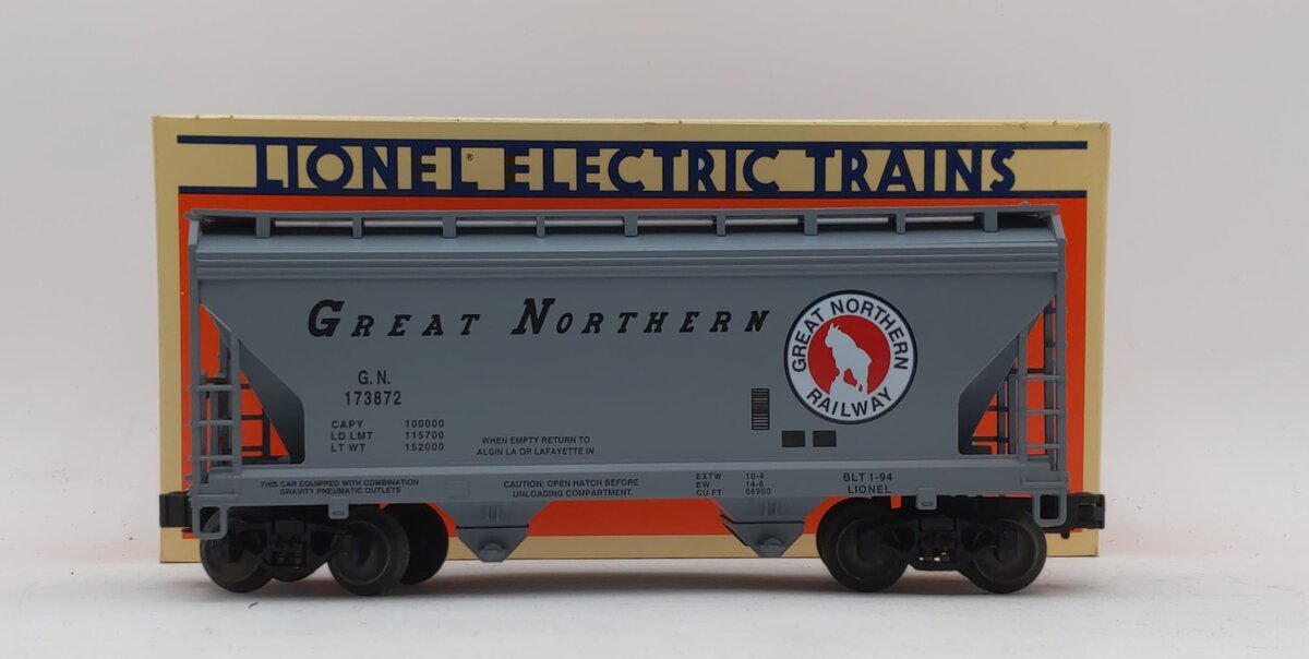Lionel 6-17007 O Gauge Great Northern 2-Bay Hopper #173872 LN/Box