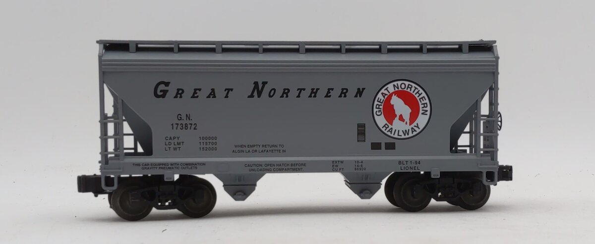 Lionel 6-17007 O Gauge Great Northern 2-Bay Hopper #173872 LN/Box