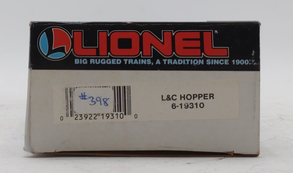 Lionel 6-19310 O Gauge Lancaster and Chester 4-Bay Hopper w/Coal Load