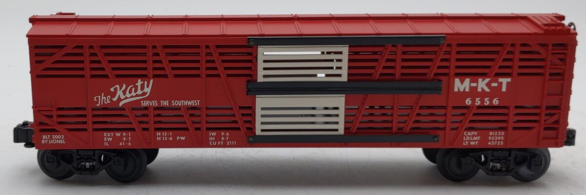 Lionel 6-19558 O Gauge PWC 6556 MKT "Katy" Stock Car LN/Box