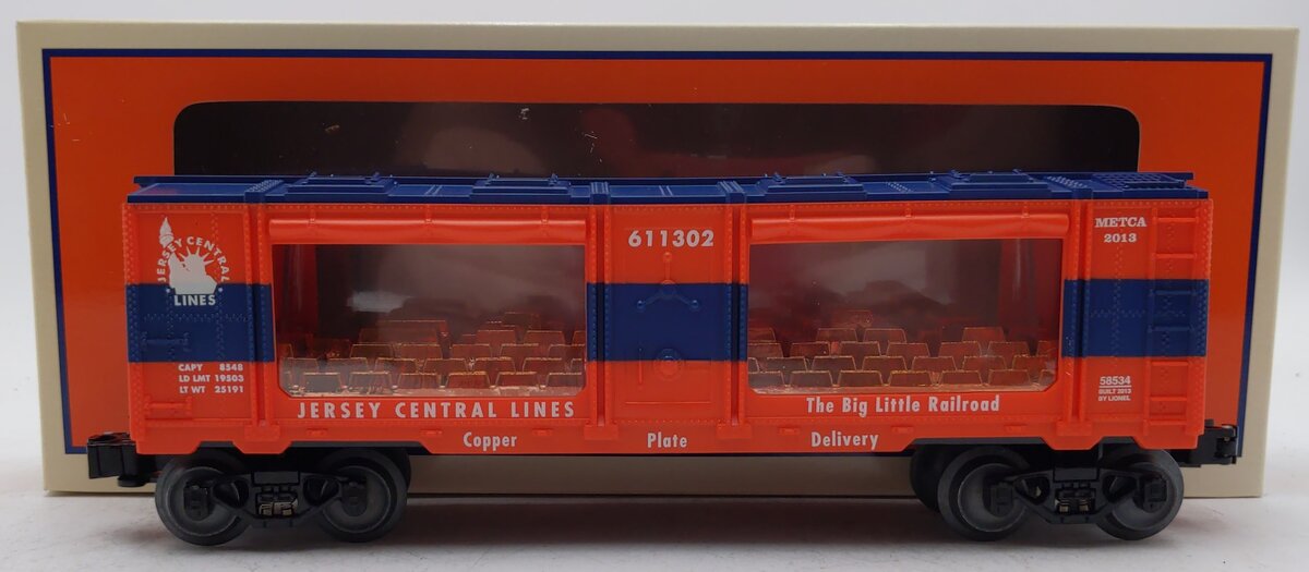 Lionel 6-58534 O Gauge METCA 2013 Divison Car Jersey Central Mint Car #611302 EX/Box