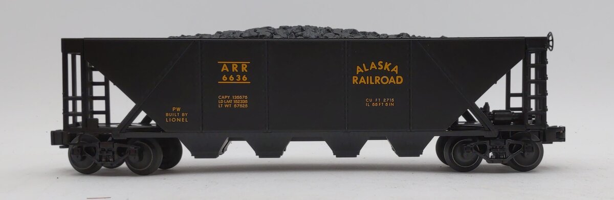 Lionel 6-19350 O Gauge PWC Alaska Quad Hopper #6636