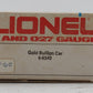 Lionel 6-9349 O Gauge Gold Bullion San Francisco Mint Car #9349 NIB