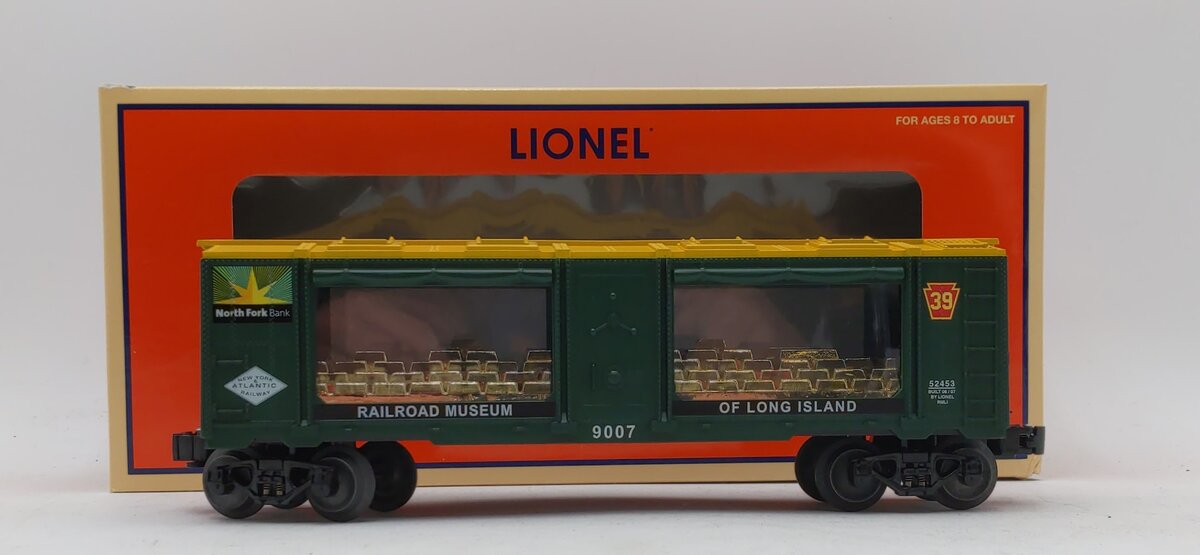 Lionel 6-52453 O Gauge Railroad Museum of Long Island North Fork Bank Car #9007 LN/Box
