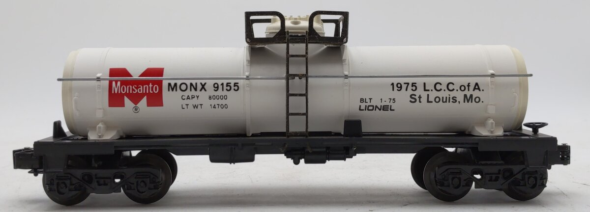 Lionel 6-9155 O Gauge LCCA Monsanto Single Dome Tank Car