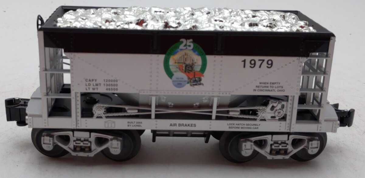 Lionel 6-52359 O Gauge LOTS 25th Anniversary Ore Car w/Silver Load #1979 LN/Box