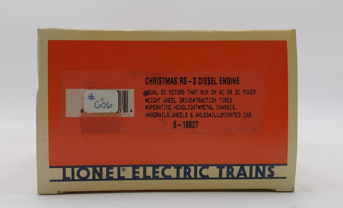 Lionel 6-18827 O Gauge Happy Holidays 1993 RS-3 Diesel Locomotive #8827 EX/Box