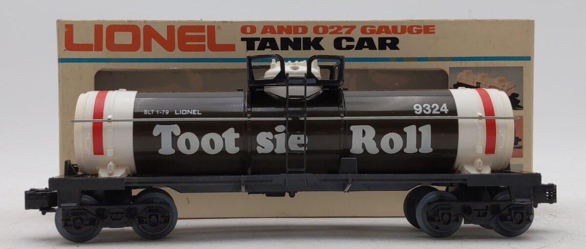 Lionel 6-9324 O Gauge Tootsie Roll Single Dome Tank Car EX/Box
