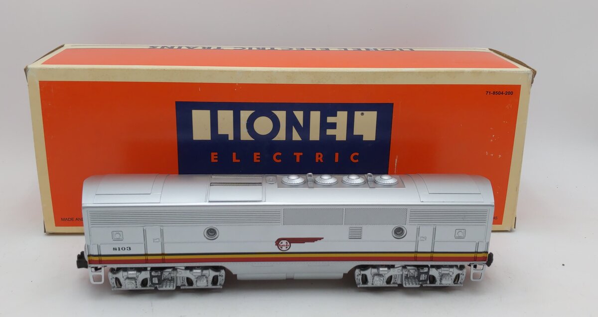 Lionel 6-18103 O Gauge Santa Fe F-3 B Unit Dummy Diesel Locomotive #8103 LN/Box