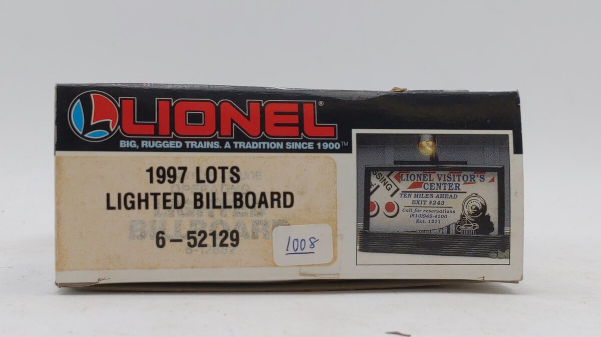 Lionel 6-52129 O Gauge 1997 LOTS Illuminated Billboards Scranton, PA LN/Box