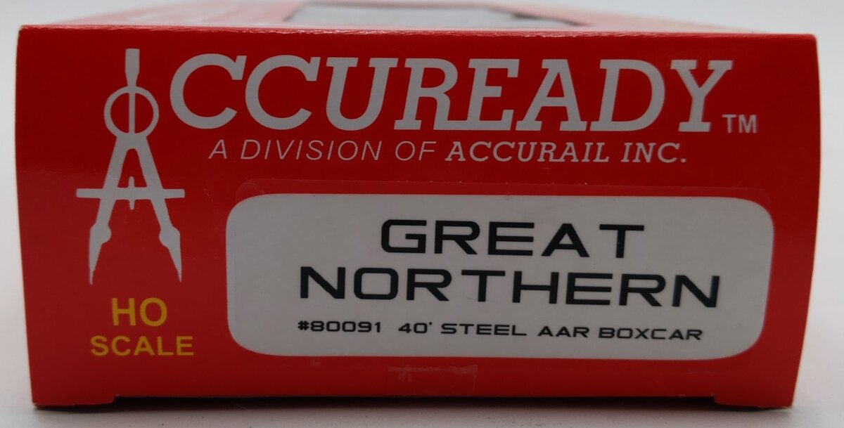 Accurail 80091 HO Scale Great Northern 40' Steel AAR Boxcar #39384