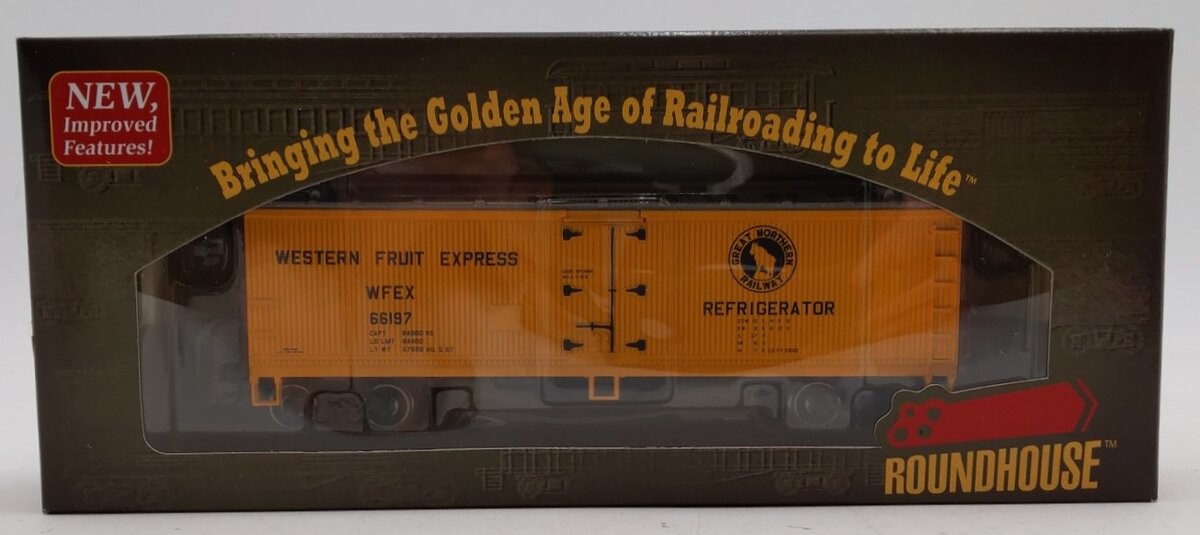 Roundhouse 85429 HO Great Northern 40' Wood Reefer #66197