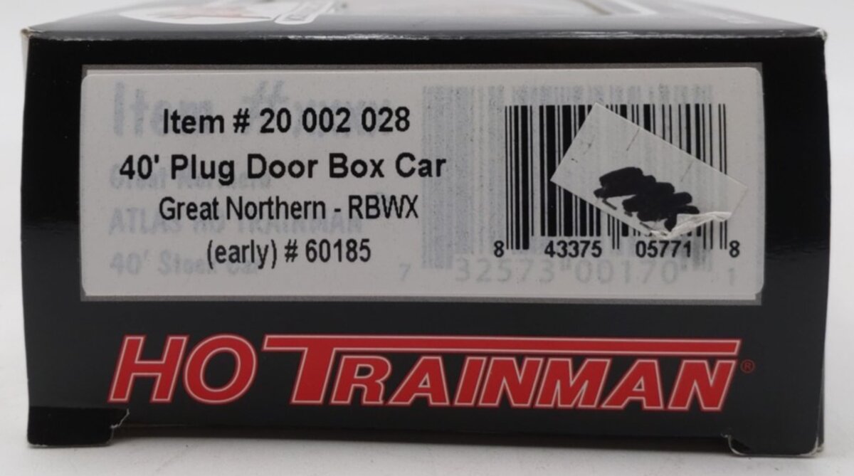 Atlas 20002028 HO Scale Great Northern 40' Plug Door Boxcar #60185
