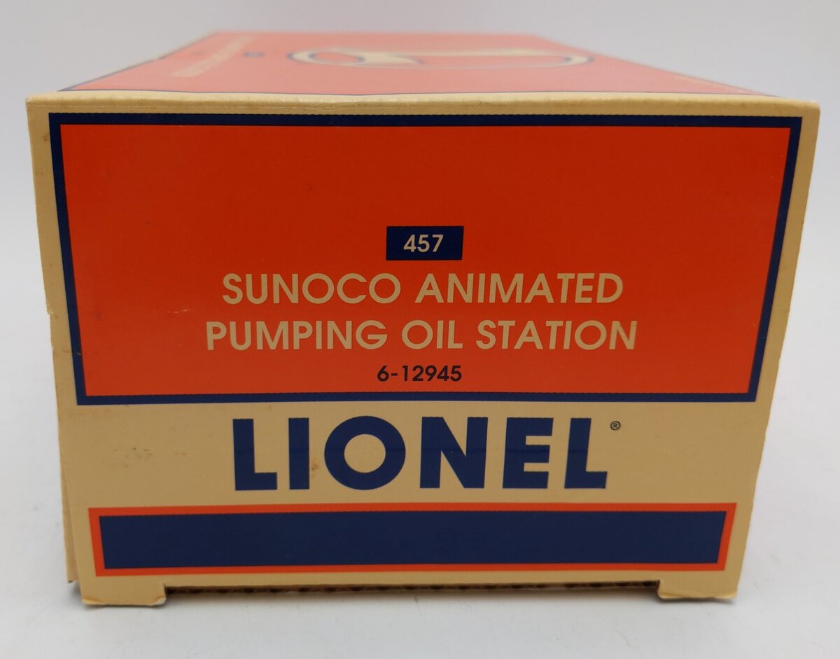 Lionel 6-12945 O Gauge Sunoco Animated Pumping Station #457 LN/Box