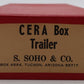 S. Soho & Co. 1005 HO Scale BRASS Interurban CERA Box Trailer VG/Box