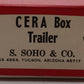 S. Soho & Co. 1005 HO Scale BRASS Interurban CERA Box Trailer EX/Box