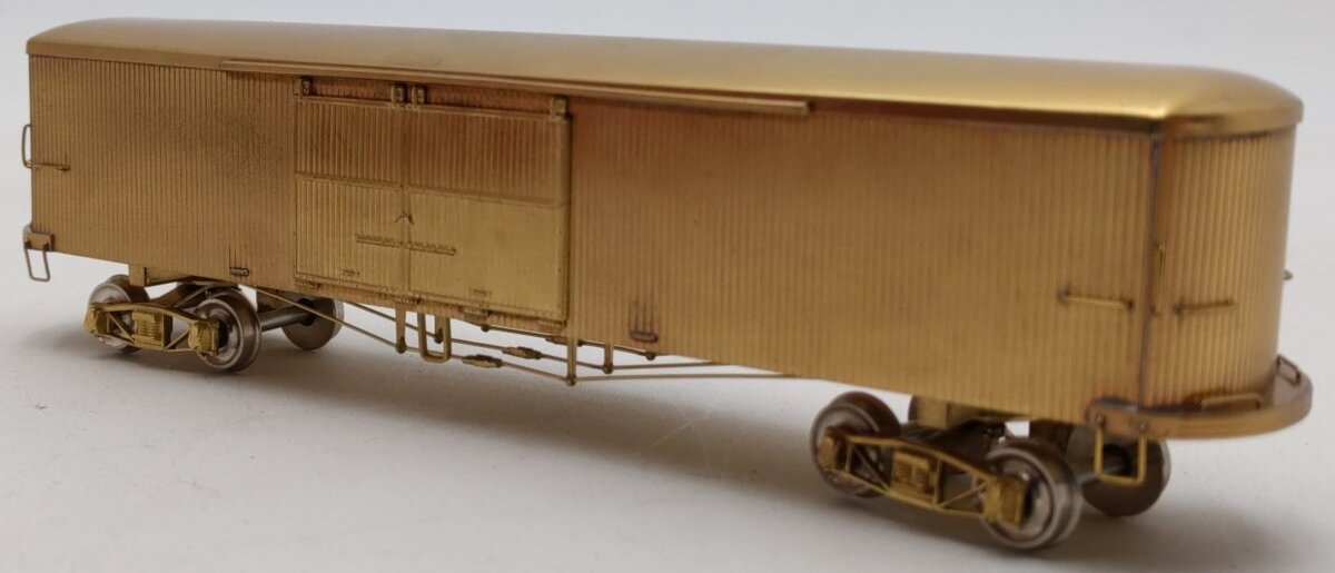 S. Soho & Co. 1005 HO Scale BRASS Interurban CERA Box Trailer EX/Box