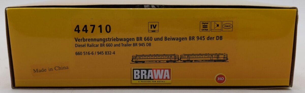 Brawa 44710 HO Scale DB Combustion Rail Car Set with DCC LN/Box