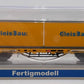 Kibri 26268 HO Scale Flat Car w/2 GleisBau Containers