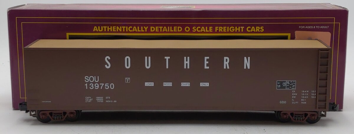 MTH 20-97501 O Gauge Southern Wood Chip Hopper Car With Load #139750 LN/Box