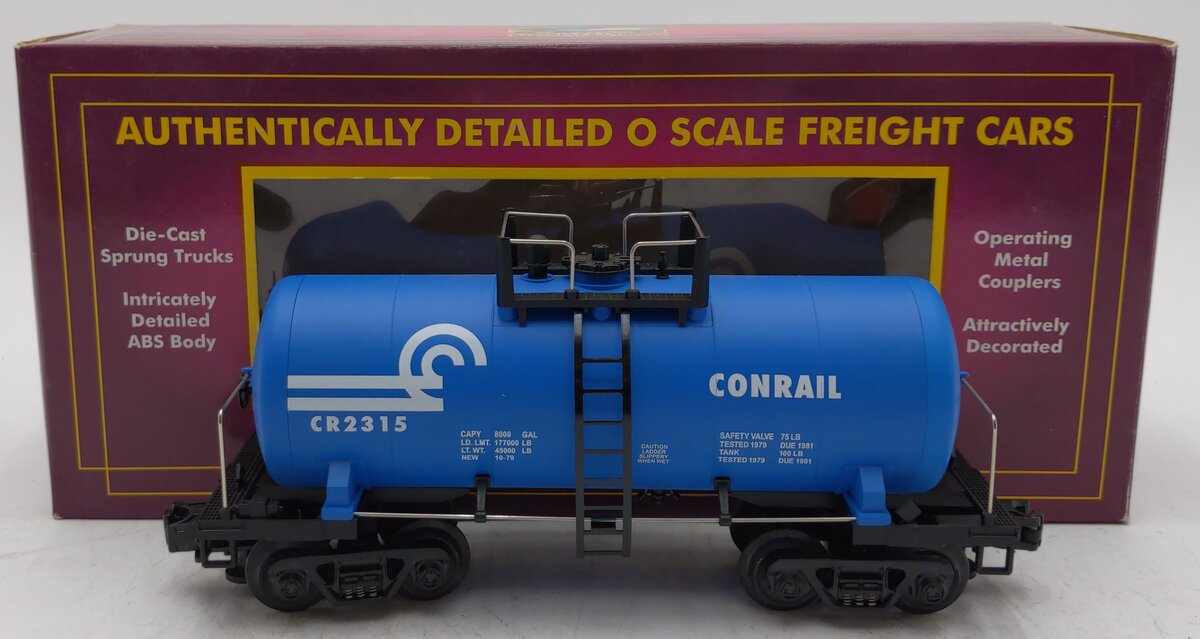 MTH 20-9601 O Gauge Conrail 8,000 Gallon Tank Car #CR2315 LN/Box