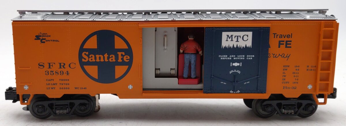 MTH 20-94022 O Gauge Santa Fe Operating Reefer Car #35894 w/ Unloading Ramp