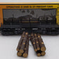 MTH 30-7649 O Gauge Northern Pacific Operating Flatcar w/ Logs #120317 NIB