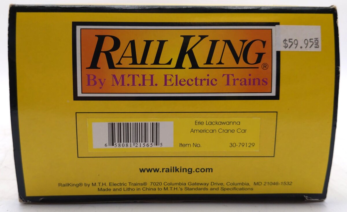 MTH 30-79129 American Crane Car (Erie Lackawanna) LN/Box