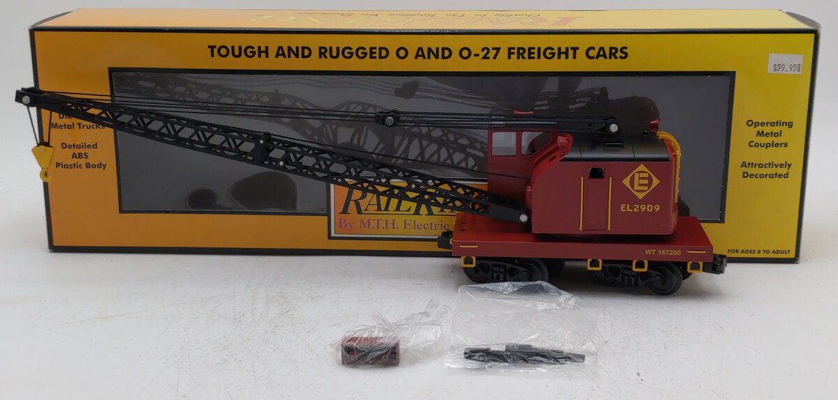 MTH 30-79129 American Crane Car (Erie Lackawanna) LN/Box