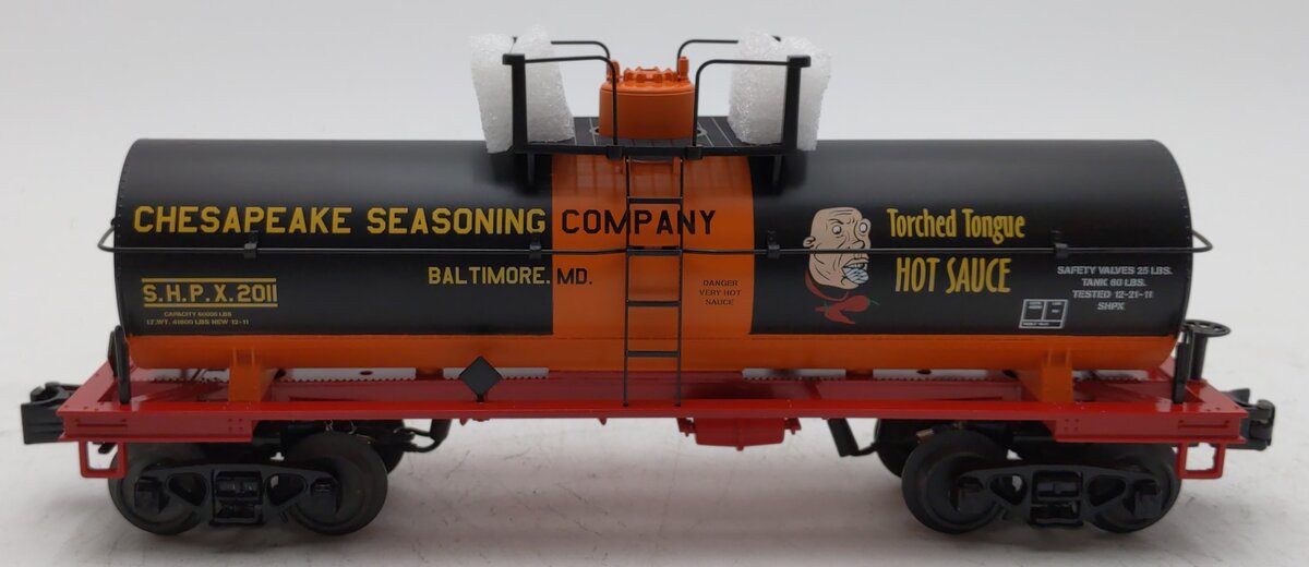 MTH 30-73354 O Torched Tongue Hot Sauce Smoking Tank Car