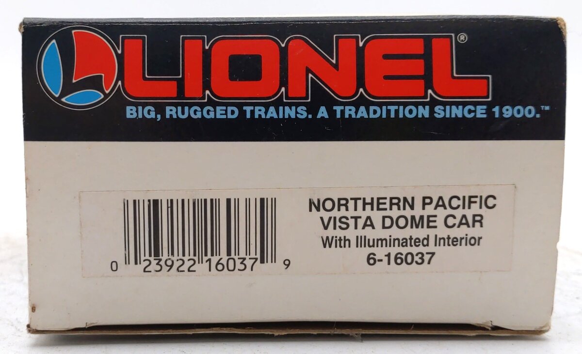 Lionel 6-16037 O Gauge Northern Pacific Vista Dome Car LN/Box