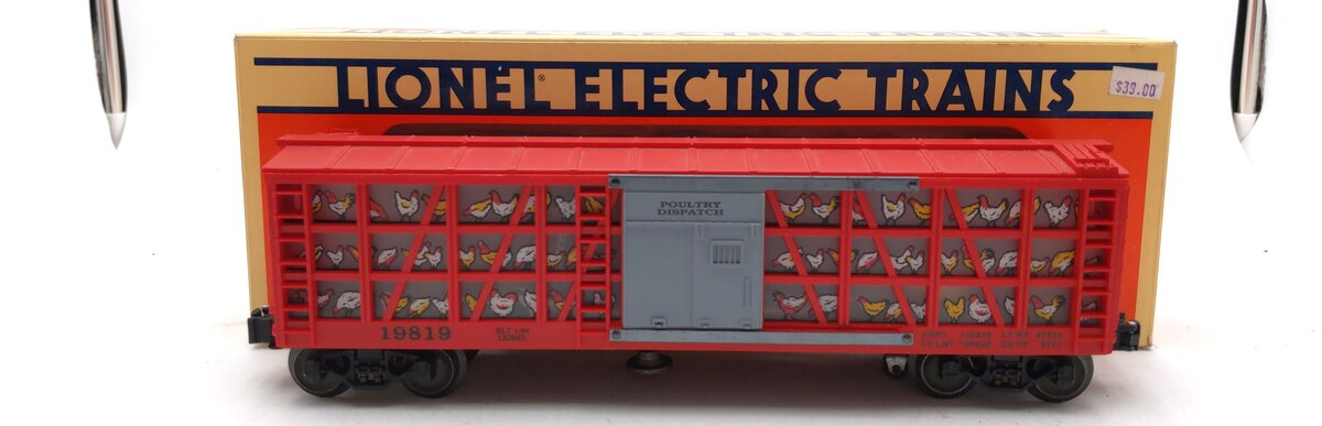 Lionel 6-19819 O Gauge Operating Poultry Sweeper Car LN/Box