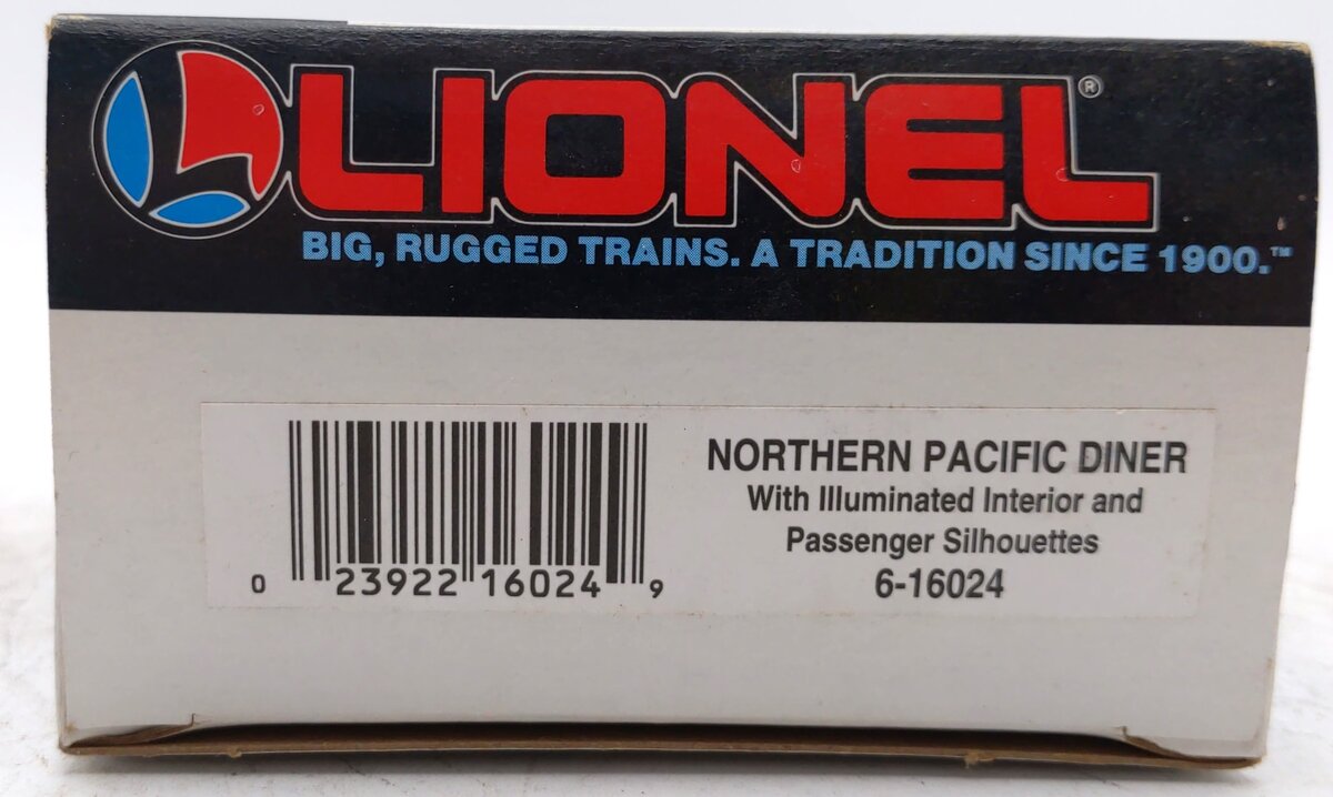 Lionel 6-16024 O Gauge Northern Pacific Dining Car LN/Box