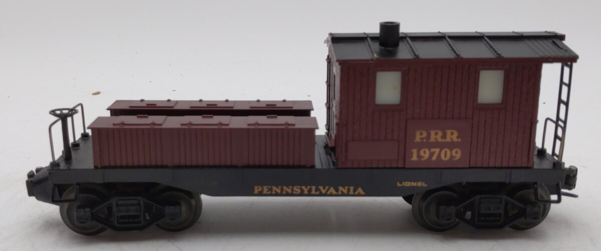 Lionel 6-19709 O Gauge Pennsylvania Illuminated Work Caboose with Smoke #19709 EX/Box