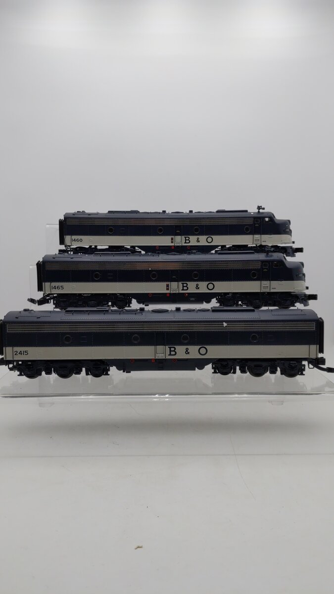 MTH 20-2891-1 B&O E-8 ABA Diesel Engine Set w/Proto-Sound 2.0 #1460/1465/2415
