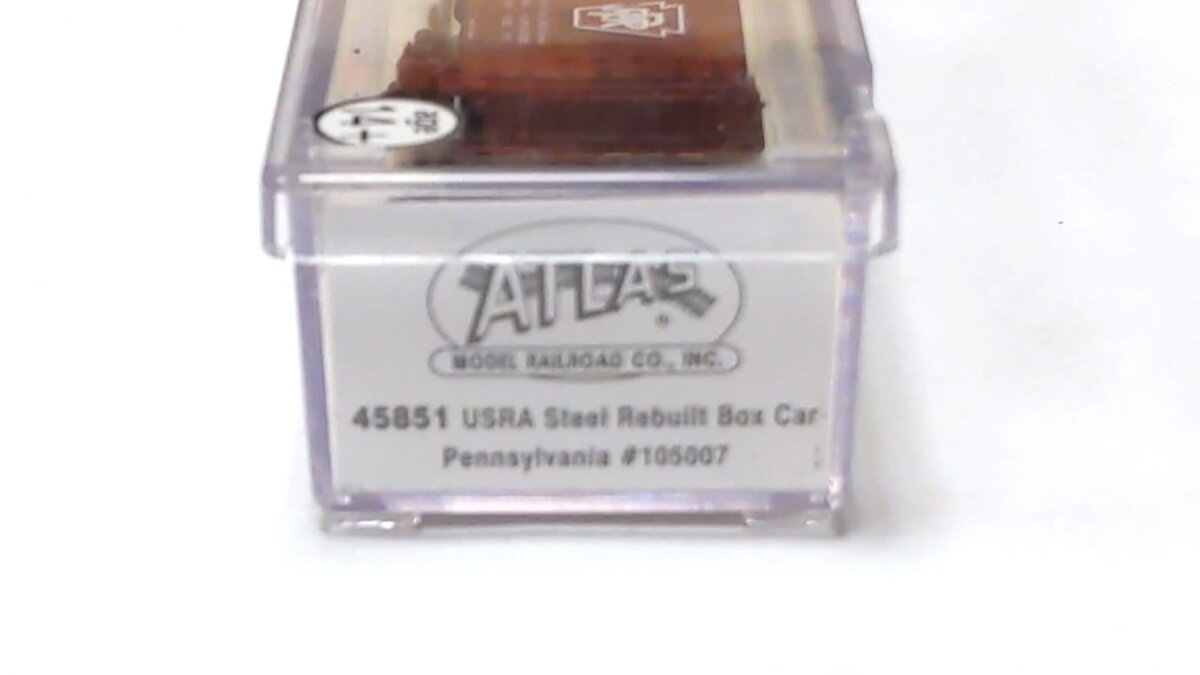 Atlas 45851 N Scale Pennsylvania Railroad Steel Rebuilt Boxcar #105007
