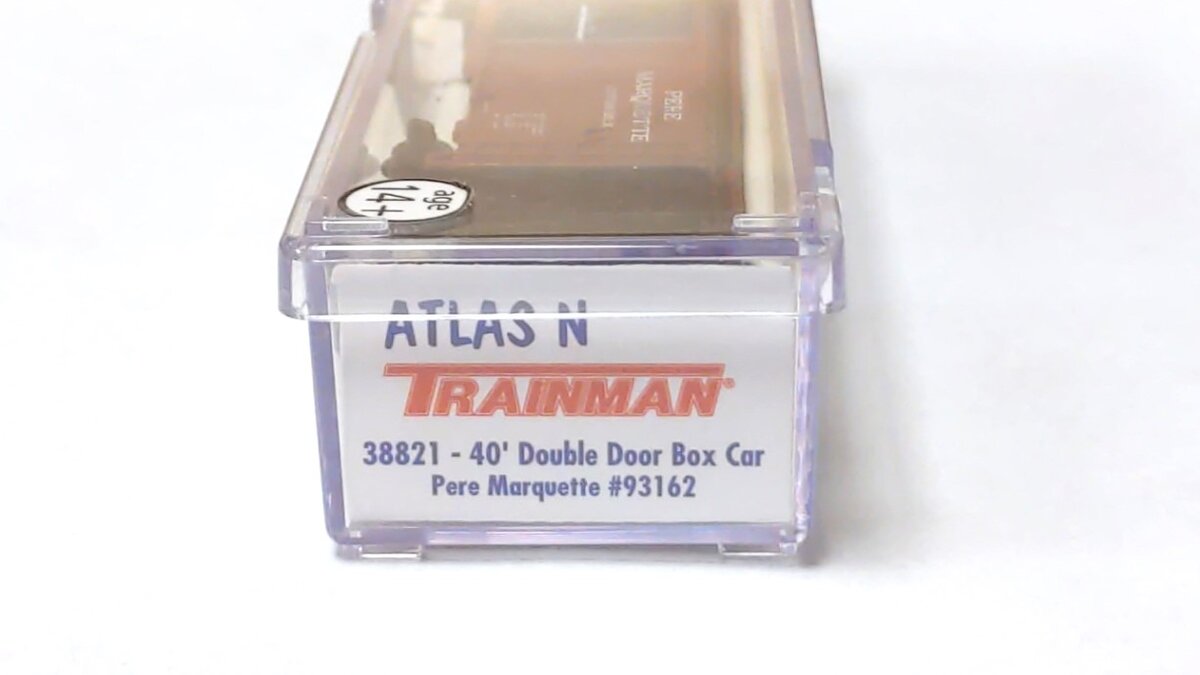 Atlas 38821 N Scale Pere Marquette 40' Double Door Boxcar #93162