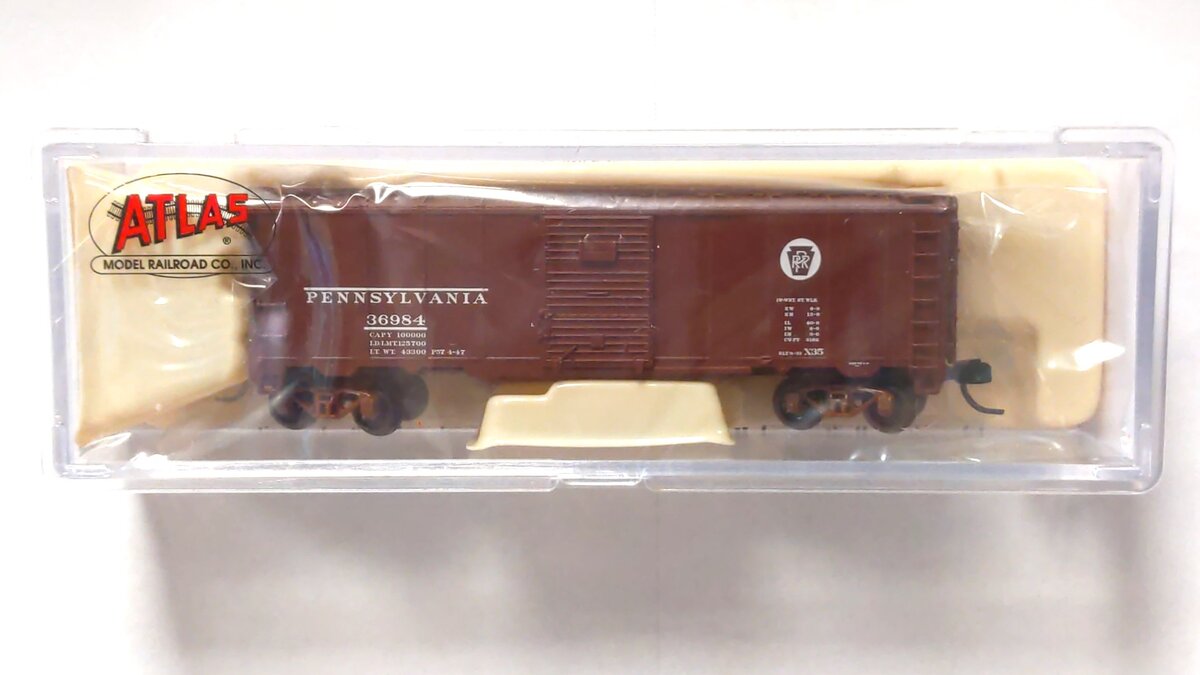 Atlas 50002485 N Pennsylvania Railroad 1932 ARA 40' Steel Boxcar #36984