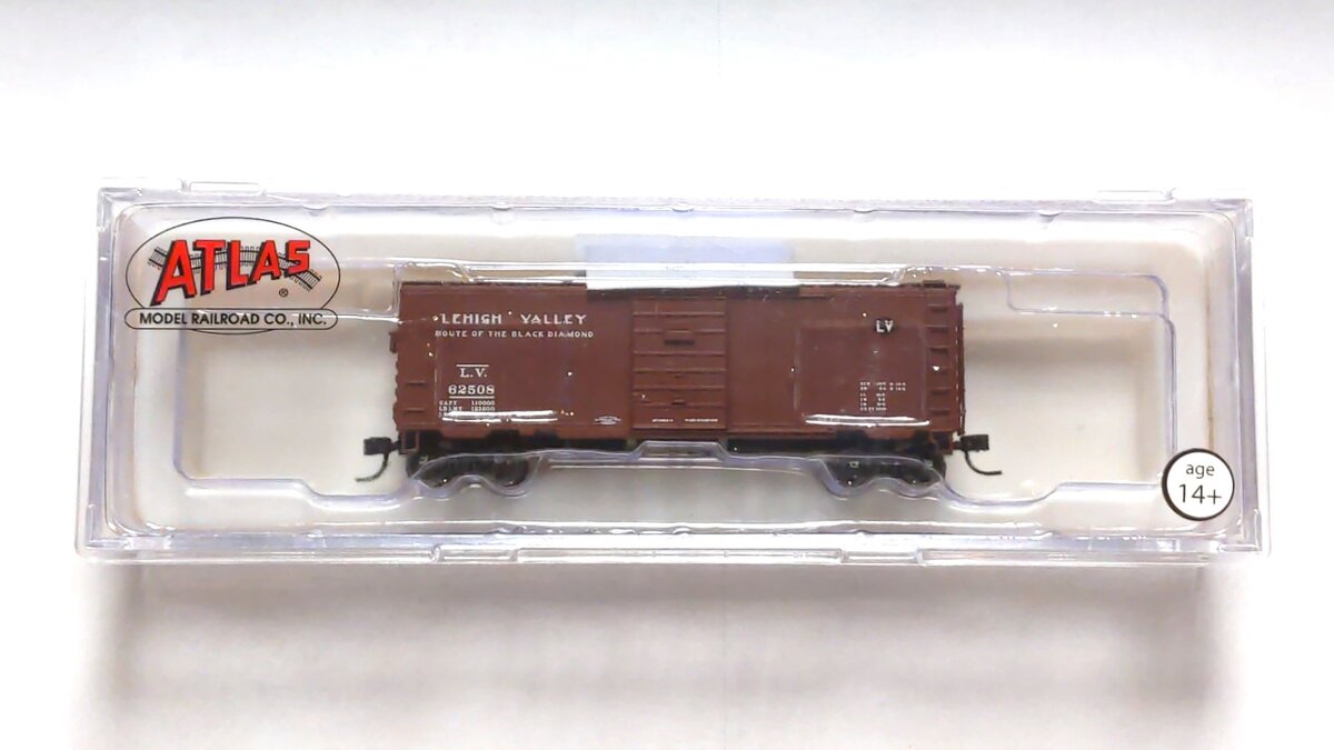 Atlas 50000954 N Scale Lehigh Valley 40' PS-1 Box Car #62508