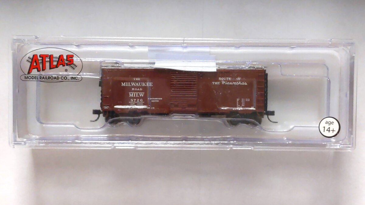 Atlas 50000958 N Scale Milwaukee Road 40' PS-1 Box Car #8726