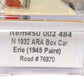 Atlas 50002484 N Erie 1932 ARA 40' Steel Boxcar #76870