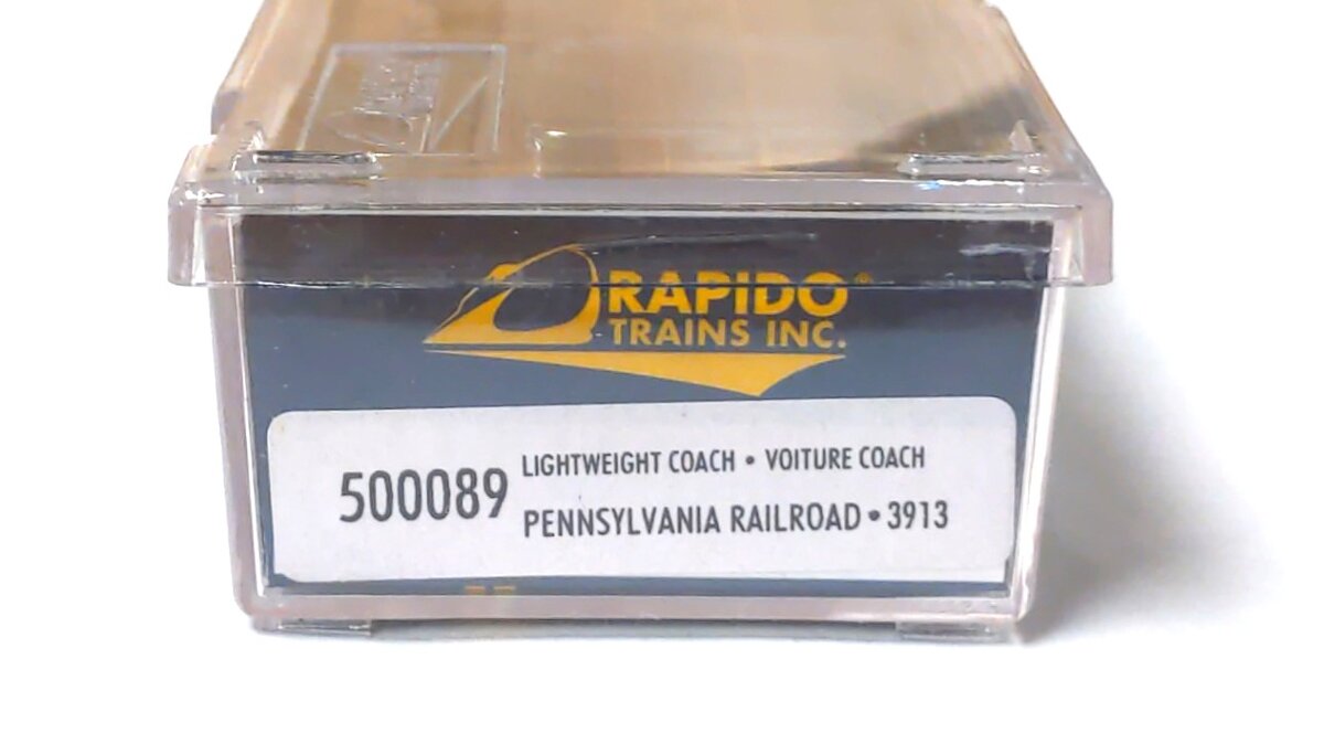 Rapido Trains 500089 N Pennsylvania RR Lightweight Coach #3913