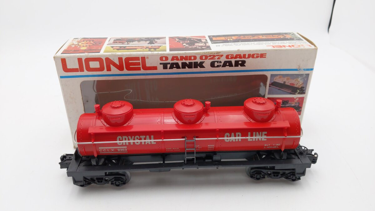 Lionel 6-9353 O Gauge Crystal Line Triple Dome Tank Car #9353 LN/Box