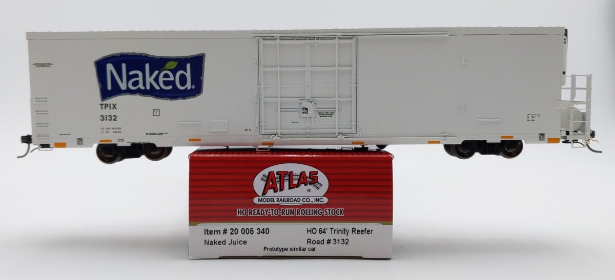 Atlas 20005340 HO TPIX Naked Juice 64' Trinity Reefer #3132