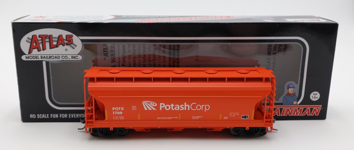 Atlas 20006513 HO Potash Corp TMAN ACF 3560 Covered Hopper #1709